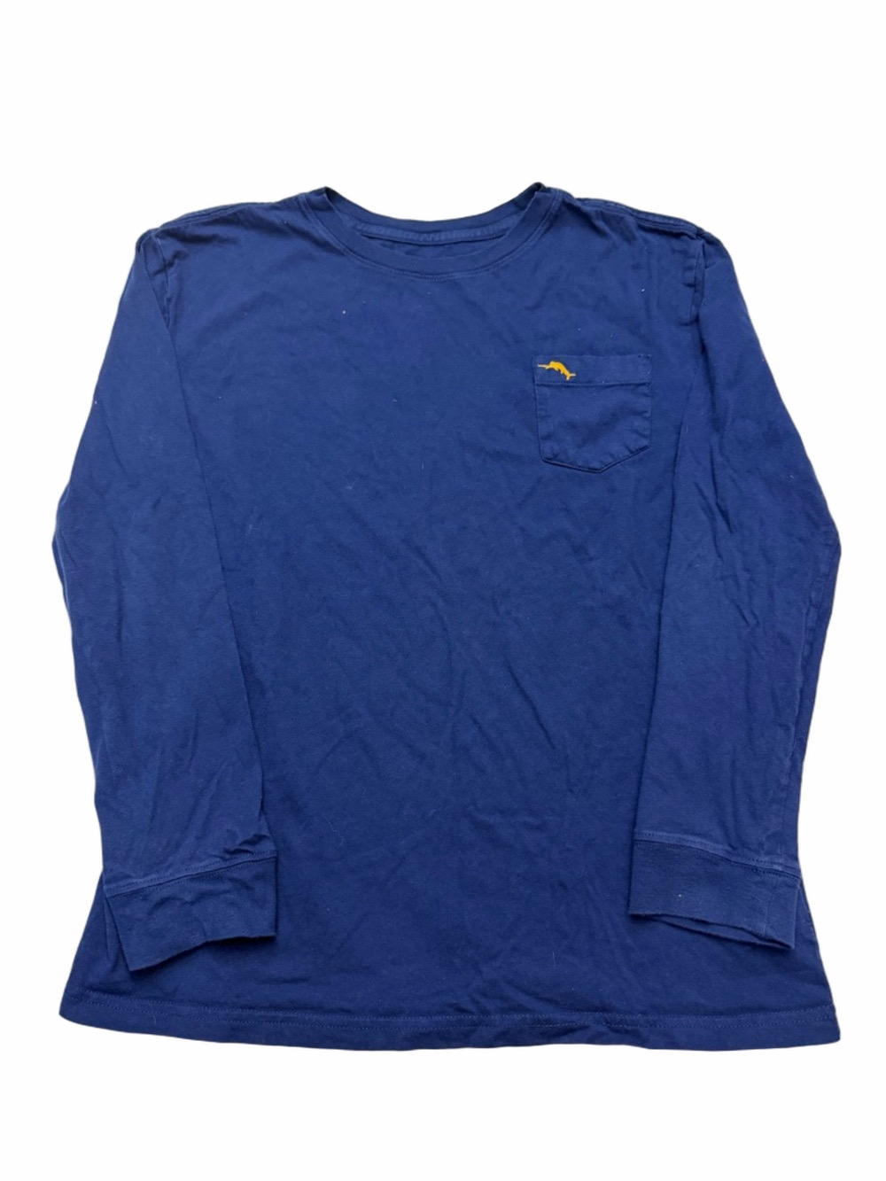 Tommy Bahama Blue Long Sleeve Pocket Tee Youth Boy XXL 15-16 Casual Everyday